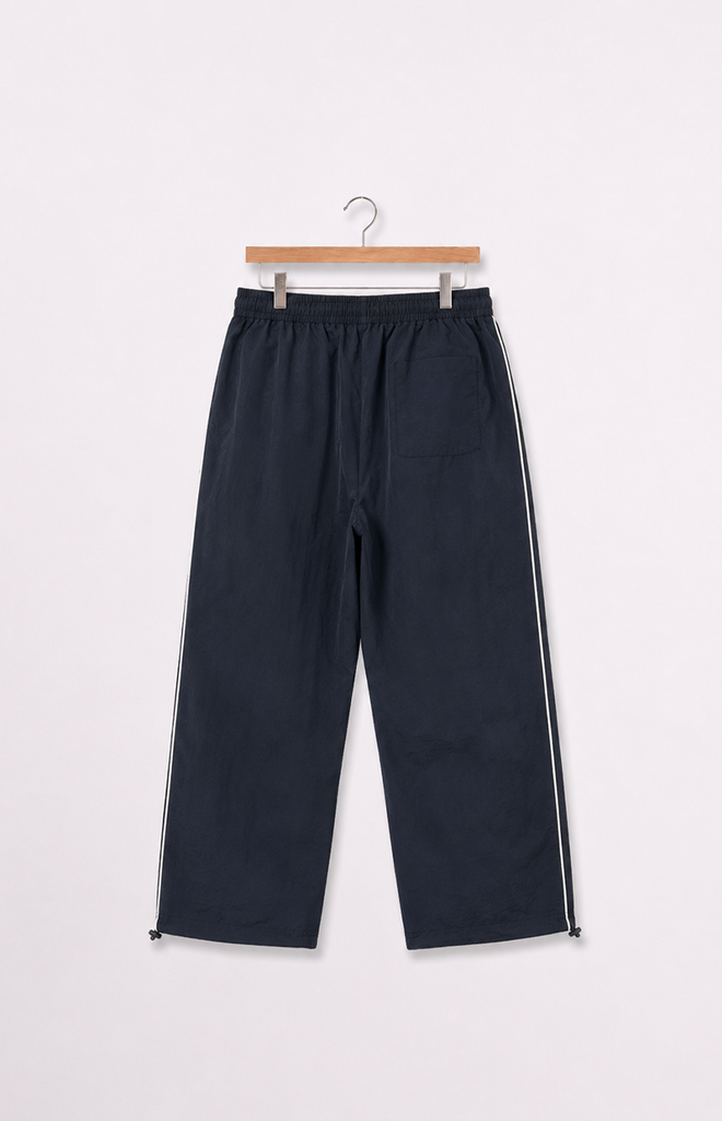 Tribal Nylon Track Pant | Black