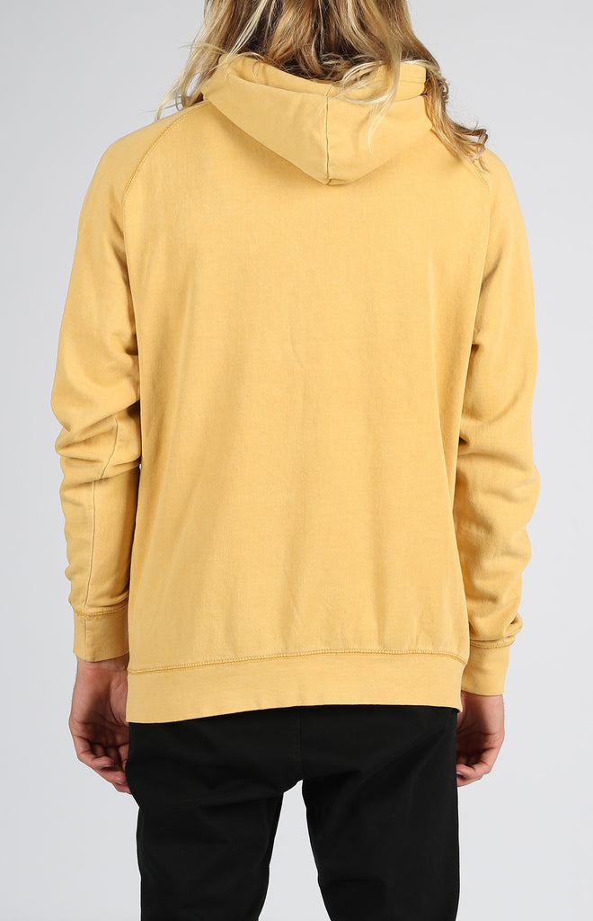 Unisex Vintage Wash Pullover Hood | Mustard