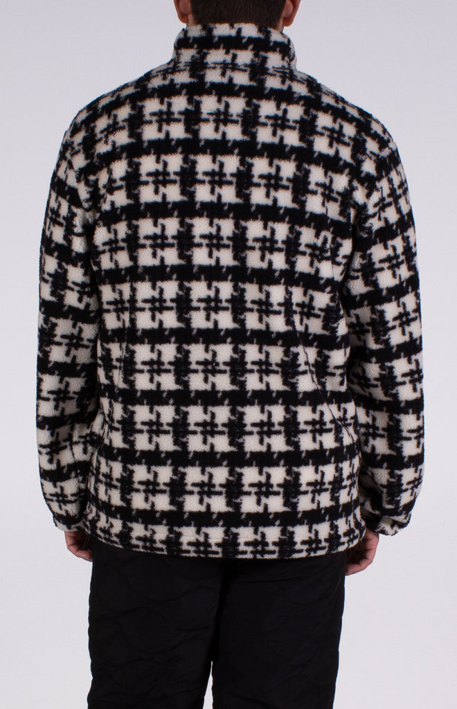 Gustav Quarter-Zip Sherpa Jacket | Black