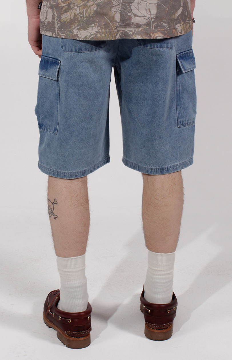 DENIM CARGO JORT