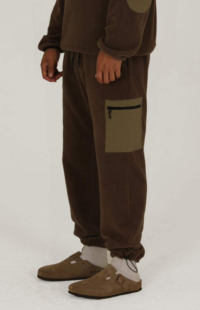 Slauson Relaxed Fit Polar Fleece Pant | Dark Khaki