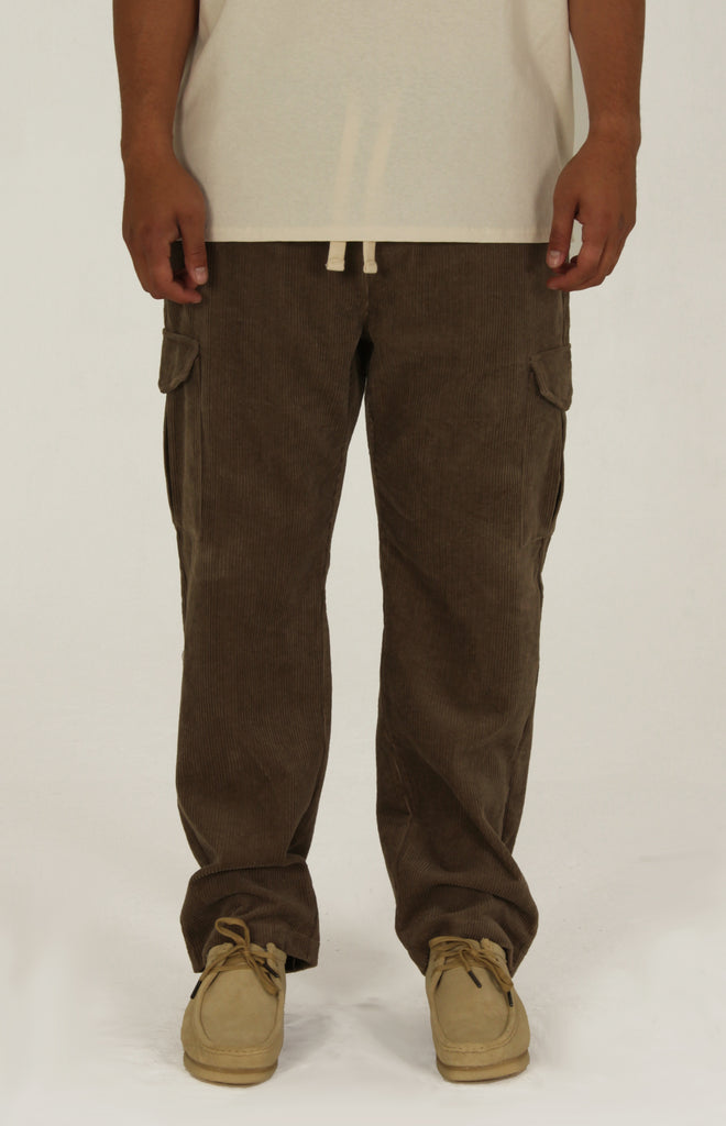 Dale Relaxed Fit Corduroy Cargo Pant | Olive