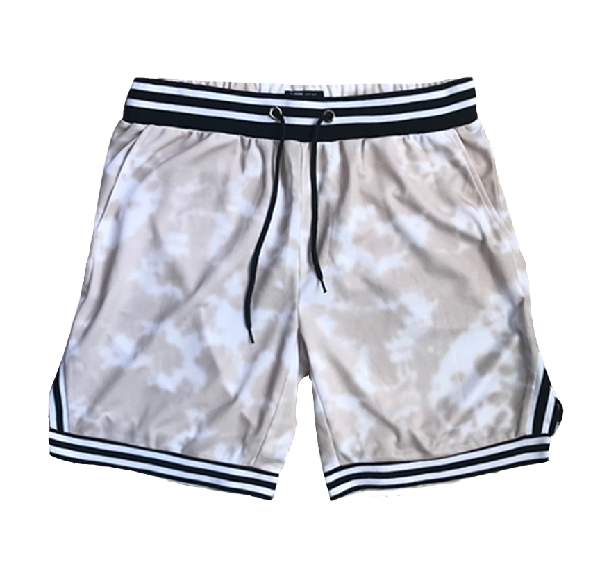 Craven Tie Dye Mesh Short | Khaki