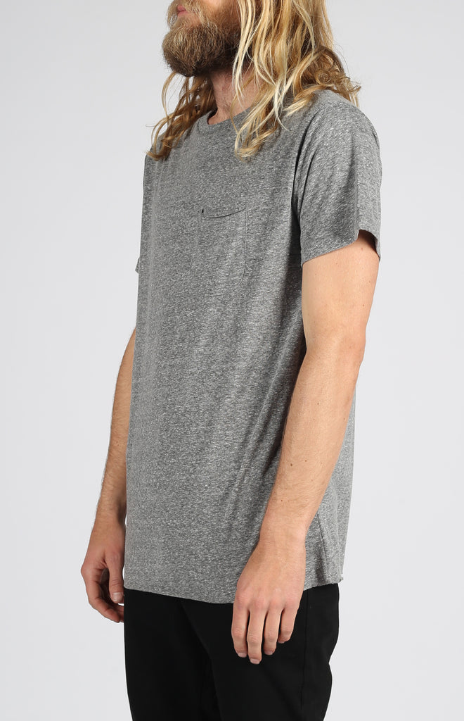 Pocket Tee Tri-Blend | Heather Grey