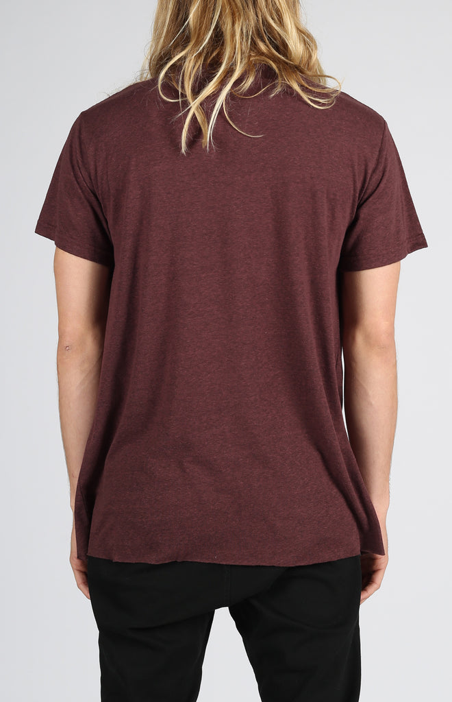 Pocket Tee Tri-Blend | Heather Plum