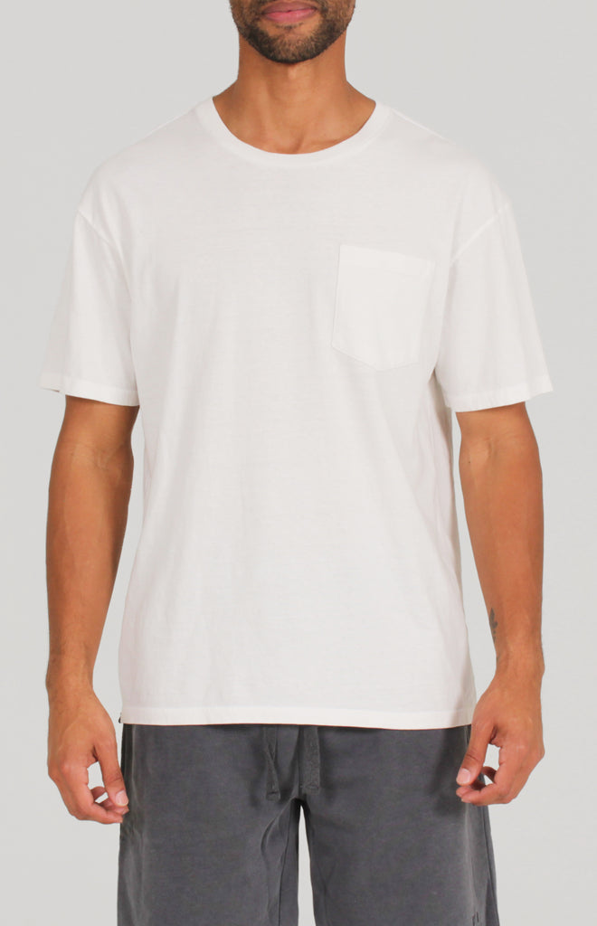 Unisex Pigment Dye Tee | White