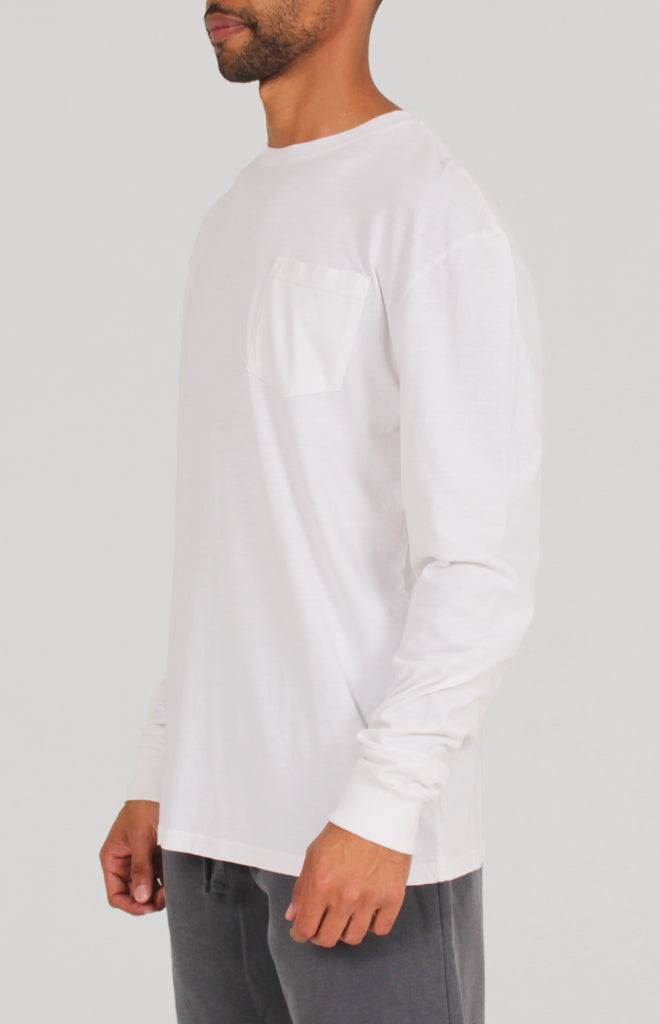 Unisex Pigment Dye LS Tee | White