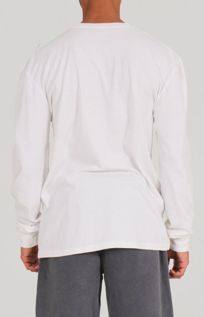 Unisex Pigment Dye LS Tee | White